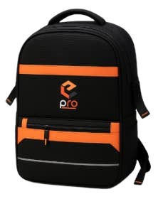 E-Pro TLSBCKPKBLKOR Backpack Bag, Black/Orange, Shoulder Strap