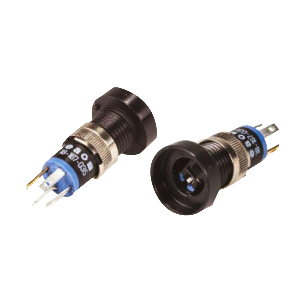 EAO 18-167.035没有暂时的按钮开关，IP40，15.8mm，齐平面板安装座